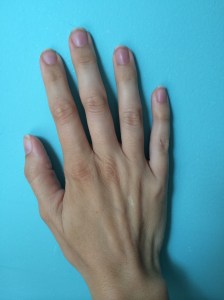 My hand selfie - veins, bones and all